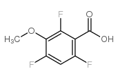 3-甲氧基-2,4,6-三氟苯甲酸结构式