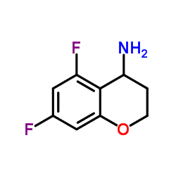 5,7-二氟苯并二氢吡喃-4-胺结构式