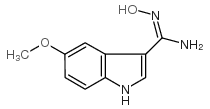 N-HYDROXY-5-METHOXYINDOLE-3-CARBOX AMIDINE Structure