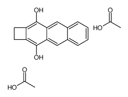 Cyclobut[b]anthracene-3,10-diol, 1,2-dihydro-, diacetate结构式