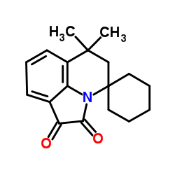 6',6'-Dimethyl-5',6'-dihydrospiro[cyclohexane-1,4'-pyrrolo[3,2,1-ij]quinoline]-1',2'-dione Structure
