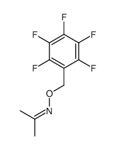 Acetone O-2,3,4,5,6-PFBHA-oxime structure