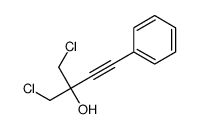 1-chloro-2-(chloromethyl)-4-phenylbut-3-yn-2-ol结构式