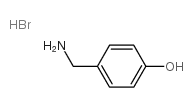 4-(氨基甲基)苯酚氢溴酸盐结构式