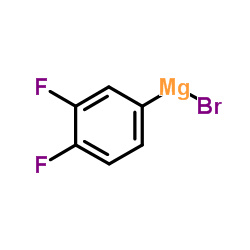 Bromo(3,4-difluorophenyl)magnesium structure