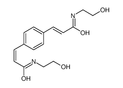 N-(2-hydroxyethyl)-3-[4-[3-(2-hydroxyethylamino)-3-oxoprop-1-enyl]phenyl]prop-2-enamide结构式