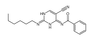 N-[5-cyano-2-(hexylamino)pyrimidin-4-yl]benzamide Structure