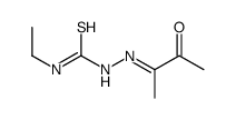 1-ethyl-3-(3-oxobutan-2-ylideneamino)thiourea结构式