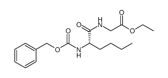 Glycine, N-[N-[(phenylmethoxy)carbonyl]-L-norleucyl]-, ethyl ester结构式