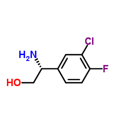 (2R)-2-Amino-2-(3-chloro-4-fluorophenyl)ethanol structure