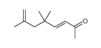 5,5,7-trimethylocta-3,7-dien-2-one结构式