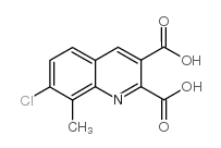 7-氯-8-甲基喹啉-2,3-二羧酸结构式