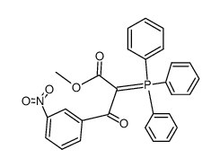methyl 3-(3-nitrophenyl)-3-oxo-2-triphenylphosphoranylpropanoate结构式