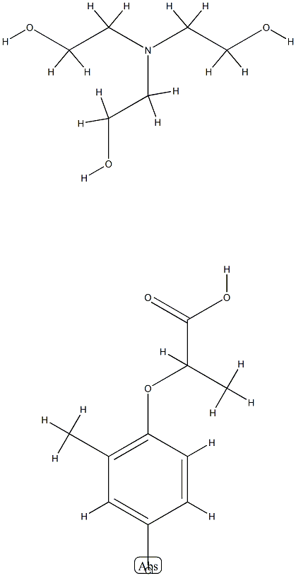 tris(2-hydroxyethyl)ammonium ()-2-(4-chloro-2-methylphenoxy)propionate Structure