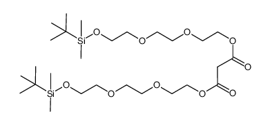 malonic acid bis(2-(2-(2-(tert-butyldimethylsilyloxy)ethoxy)ethoxy)ethyl) ester结构式