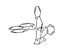 [Fe(1,10-phenanthroline)(C5H4NCHNCH2C3H5NOC5H4N)](2+) Structure