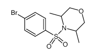 4-(4-bromophenylsulfonyl)-3,5-dimethylmorpholine Structure