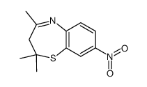 2,2,4-trimethyl-8-nitro-2,3-dihydro-benzo[b][1,4]thiazepine结构式