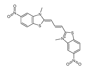 3,3'-Dimethyl-5,5'-dinitro-thiacarbocyanin-methylsulfat Structure