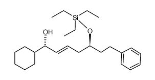 (1S,5S,E)-1-cyclohexyl-7-phenyl-5-(triethylsilyloxy)hept-2-en-1-ol结构式