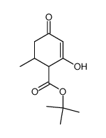2-Hydroxy-6-methyl-4-oxo-cyclohex-2-enecarboxylic acid tert-butyl ester Structure