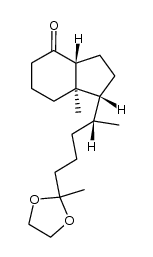 de-A,B-25,25-(ethylenedioxy)-27-norcholestan-8-one Structure