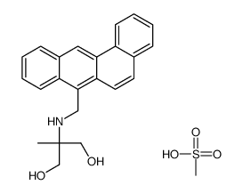 2-(benzo[a]anthracen-7-ylmethylamino)-2-methylpropane-1,3-diol,methanesulfonic acid Structure