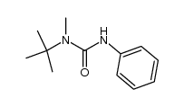 1-tert-butyl-1-methyl-3-phenylurea Structure