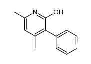 4,6-dimethyl-3-phenyl-pyridin-2-ol结构式