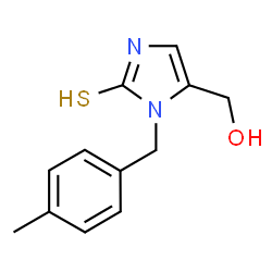 [2-Mercapto-1-(4-methylbenzyl)-1H-imidazol-5-yl]methanol Structure
