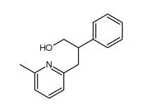 3-(6-methyl-[2]pyridyl)-2-phenyl-propan-1-ol结构式