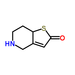 5,6,7,7a-四氢噻吩并[3,2-c]吡啶-2(4H)-酮结构式