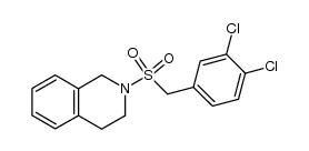N-(3,4-dichlorobenzyl-sulfonyl)-1,2,3,4-tetrahydroisoquinoline结构式