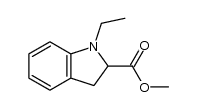methyl 1-ethyl-2,3-dihydro-1H-indole-2-carboxylate Structure