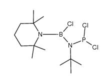 tert-butyl-((chloro(2,2,6,6-tetramethylpiperidino)boryl)amino)phosphorus dichloride结构式