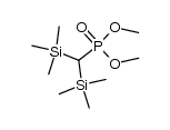 dimethyl α,α-bis(trimethylsilyl)methylphosphonate结构式