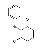 trans-3-chloro-2-phenylselenenylcyclohexanone结构式