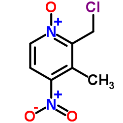 2-(Chloromethyl)-3-methyl-4-nitropyridine 1-oxide结构式