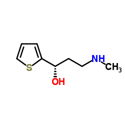 3-甲基氨基-1-(2-噻吩基)-1-丙醇结构式