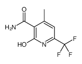 2-羟基-4-甲基-6-三氟甲基烟酰胺结构式
