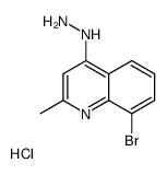 8-溴-4-肼基-2-甲基喹啉盐酸盐结构式