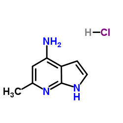 6-Methyl-1H-pyrrolo[2,3-b]pyridin-4-amine hydrochloride (1:1) structure