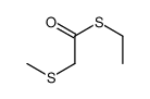 1-ethylsulfanyl-2-methylsulfanyl-ethanone结构式