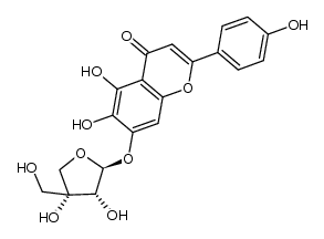 scutellarein-7-O-β-D-apiofuranoside Structure