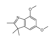 5,7-dimethoxy-2,3,3-trimethylindole结构式