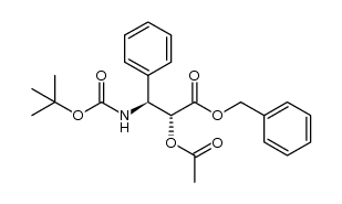 (2R,3S)-N-Boc-2-acetyl-3-phenylisoserine benzyl ester结构式