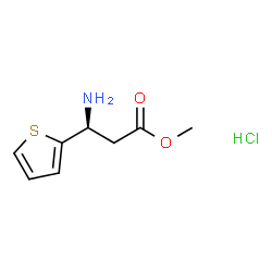 (S)-3-氨基-3-(噻吩-2-基)丙酸甲酯盐酸盐结构式