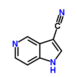 1H-吡咯并[3,2-c]吡啶-3-甲腈结构式