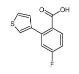 4-fluoro-2-thiophen-3-ylbenzoic acid Structure