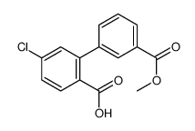 4-chloro-2-(3-methoxycarbonylphenyl)benzoic acid结构式